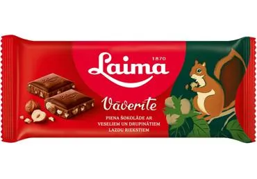 Piena šokolāde Vāverīte LAIMA 90g