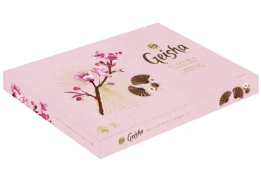 Piena šokolādes konf.kast.GEISHA 185g