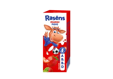 Piens RASĒNS zemeņu 1,5% 200ml