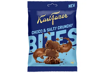 Piena šokolādes kraukšķu uzkodas KARL FAZER 94g
