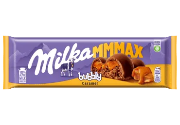 Pien.šok.MILKA BUBBLY ar karameli 250g