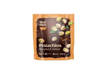 Pistācijas grauzdētas sālītas WELL DONE 250g