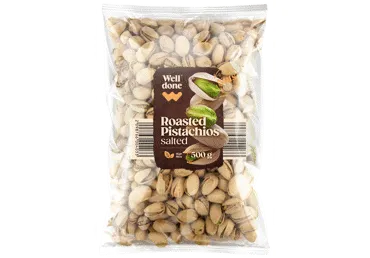 Pistācijas grauzdētas sālītas WELL DONE 500g