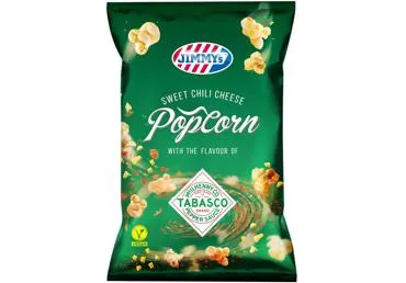 Popkorns JIMMY'S saldais čili un siers ar tabasco 90g