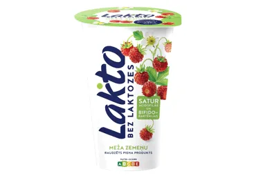 Raudzēts produkts LAKTO meža zemeņu bez laktozes 200g