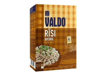 Rīsi VALDO BRŪNIE kārba 4x125g