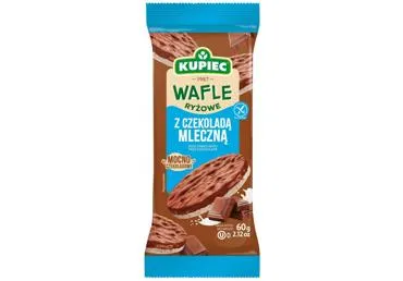 Rīsu galetes ar piena šokolādi KUPIEC 60g