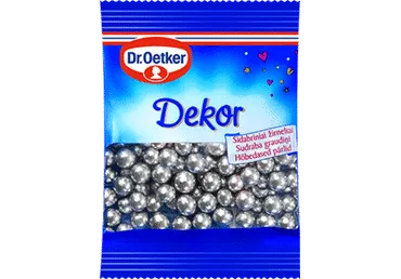 Rot.tortēm DR.OETKER SUDRABA GRAUDI 10g