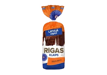 Rudzu maize Rīgas klaips Latvijā cepts 600g