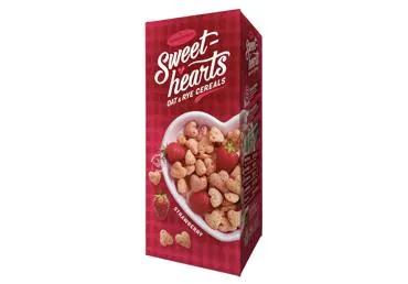 Rudzu un auzu pārslas SWEETHEARTS zemenes 150g