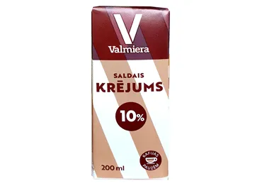 Saldais krējums VALMIERA 10% UHT 200g