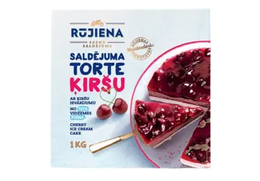 Saldējuma ķiršu torte RŪJIENA 1kg