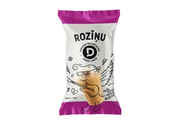Saldējums ar rozīnēm vafeļu glāzītē DRUVA 70g