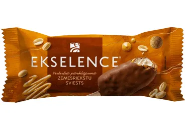 Saldējums ar zemesriekstu sviestu uz kociņa EKSELENCE 70g