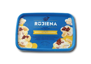 Saldējums banānu-šokolādes RŪJIENA 600g