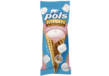 Saldējums Bubble Gum vafeļu konusā POLS 90g