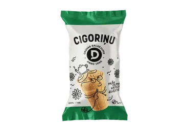Saldējums cigoriņu vafeļu glāzītē DRUVA 70g