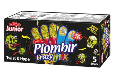 Saldējums Crazy PLOMBIR 5gab