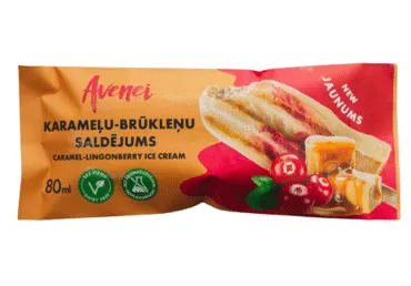 Saldējums karameļu-brūkleņu AVENEI 80g