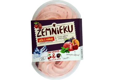 Saldējums ķiršu-plūmju ZEMNIEKU 500g