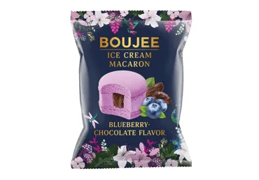 Saldējums makarūns melleņu šokolādes BOUJEE 60g