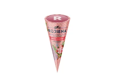 Saldējums meža zemeņu konuss RŪJIENA 65g