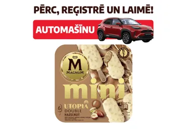 Saldējums mini Double Hazelnut MAGNUM 6x46g
