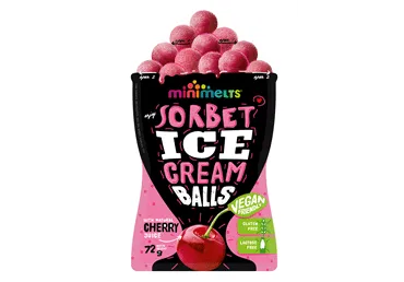 Saldējums MINI MELTS ķiršu sorbets bumbiņās 72g