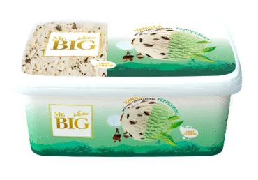 Saldējums piparmētru-vaniļas MR.BIG 680g