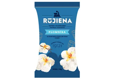 Saldējums plombīra vafeļu glāzītē RŪJIENA 75g