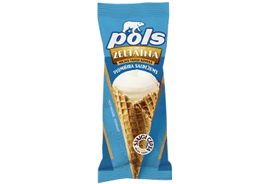 Saldējums plombīra vafeļu konusā POLS 90g
