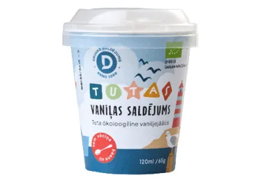 Saldējums vaniļas TUTAS BIO 65g