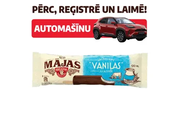 Saldējums vaniļas uz kociņa MĀJAS 70g