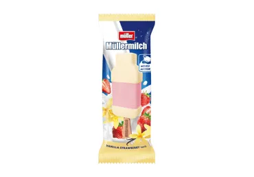 Saldējums vaniļas-zemeņu MÜLLER 52g