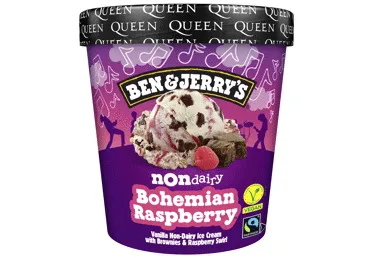 Saldējums vegānu Bohemian Rasberry B&J 403g