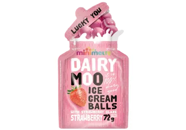 Saldējums zemeņu MINI MELTS 72g