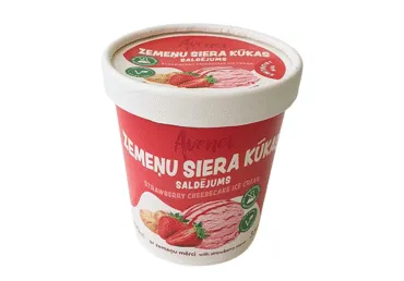 Saldējums zemeņu siera kūkas AVENEI 350g
