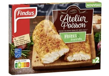 Saldēta mintaja fileja panējumā ar zaļumiem Findus 225g