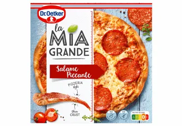 Saldēta pica Salame Piccante LA MIA GRANDE 380g
