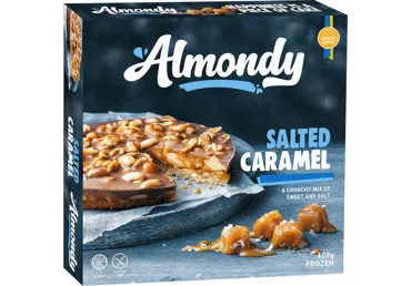 Saldēta sāļās karameles kūka ALMONDY 420g
