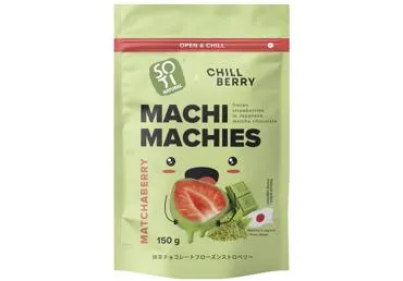 Saldētas zemenes matcha šokolādē SOTI NATURAL 150g