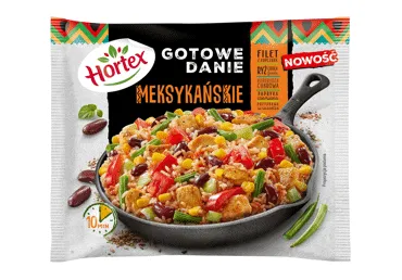 Saldēti dārzeņi ar vistu Mexican HORTEX 450g