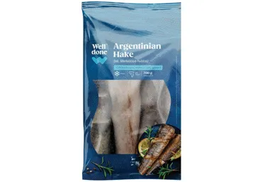 Saldēts Agentīnas heks bez galvas un astes WELL DONE 700g