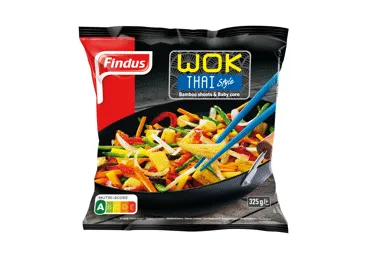 Saldētu dārzeņu maisījums FINDUS Wok Thai 325g