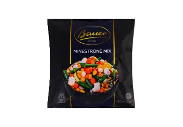 Saldētu dārzeņu maisījums Minestrone Mix BAUER 400g