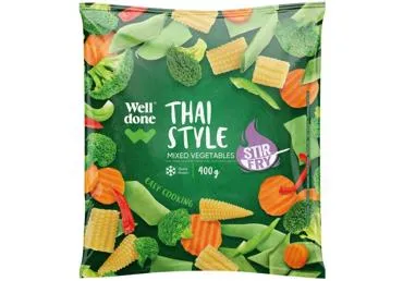 Saldētu dārzeņu Mix Taizemes gaumē WELL DONE 400g	