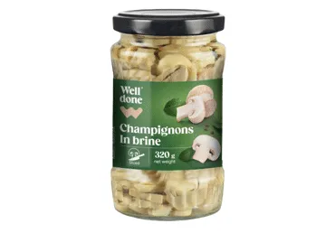 Šampinjoni sālsūd.WELL DONE sagr.320g