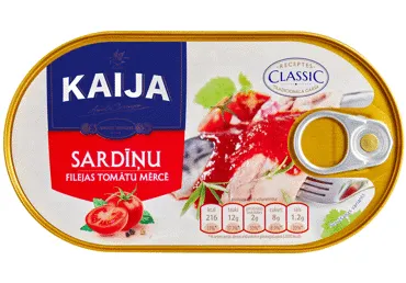 Sardīņu filejas tomātu mērcē KAIJA 170g