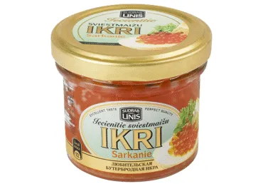 Sarkanie sviestmaižu ikri IECIENĪTIE 100g