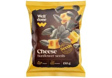 Saulespuķu sēklas WELL DONE siera garša 150g